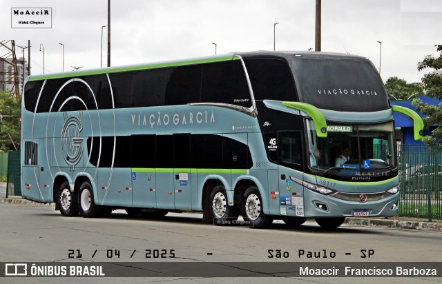 Viação Garcia 88117 na cidade de São Paulo, São Paulo, Brasil, por Moaccir  Francisco Barboza. Número da foto: #12984987.