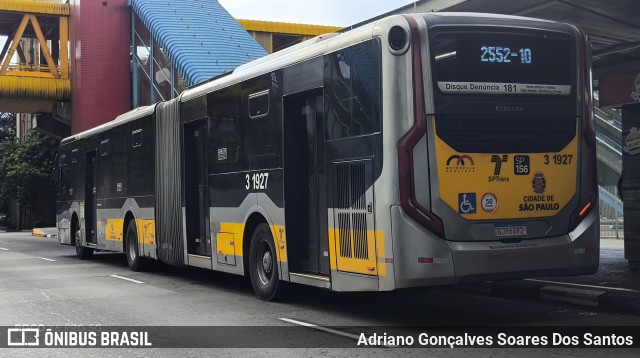 Viação Metrópole Paulista - Zona Leste 3 1927 na cidade de São Paulo, São Paulo, Brasil, por Adriano Gonçalves Soares Dos Santos. Número da foto: #12986367.