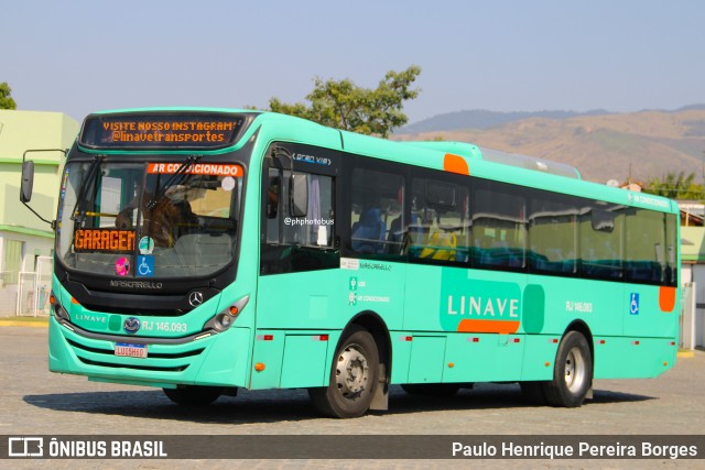 Linave Transportes RJ 146.093 na cidade de Nova Iguaçu, Rio de Janeiro, Brasil, por Paulo Henrique Pereira Borges. Número da foto: #12985506.