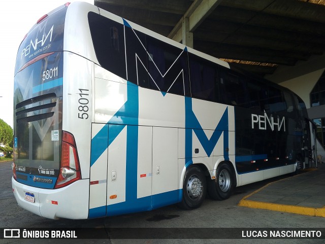 Empresa de Ônibus Nossa Senhora da Penha 58011 na cidade de Lages, Santa Catarina, Brasil, por LUCAS NASCIMENTO. Número da foto: #12986975.