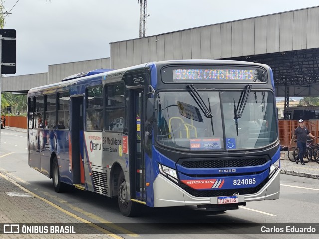 BR Mobilidade Baixada Santista 824085 na cidade de Praia Grande, São Paulo, Brasil, por Carlos Eduardo. Número da foto: #12986149.