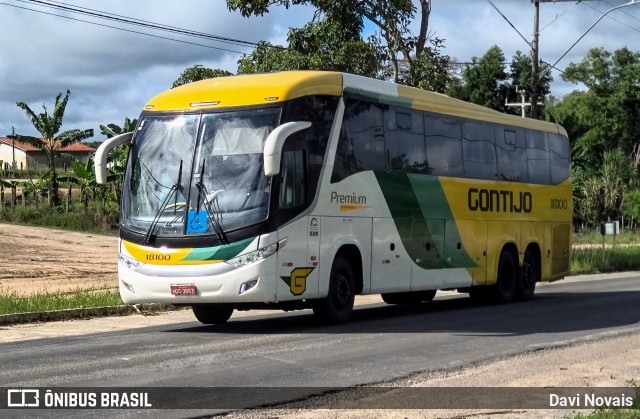 Empresa Gontijo de Transportes 18100 na cidade de Mucuri, Bahia, Brasil, por Davi Novais. Número da foto: #12984040.