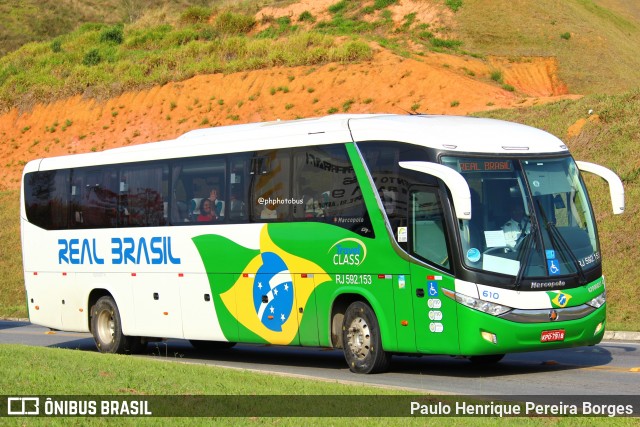 Real Brasil Turismo 610 na cidade de Aparecida, São Paulo, Brasil, por Paulo Henrique Pereira Borges. Número da foto: #12985438.