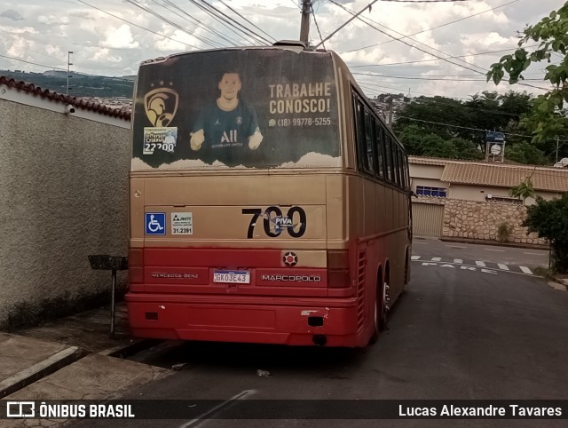 Ônibus Particulares 7001 na cidade de Varginha, Minas Gerais, Brasil, por Lucas Alexandre Tavares. Número da foto: #12986702.