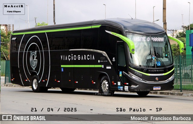 Viação Garcia 92091 na cidade de São Paulo, São Paulo, Brasil, por Moaccir  Francisco Barboza. Número da foto: #12984994.