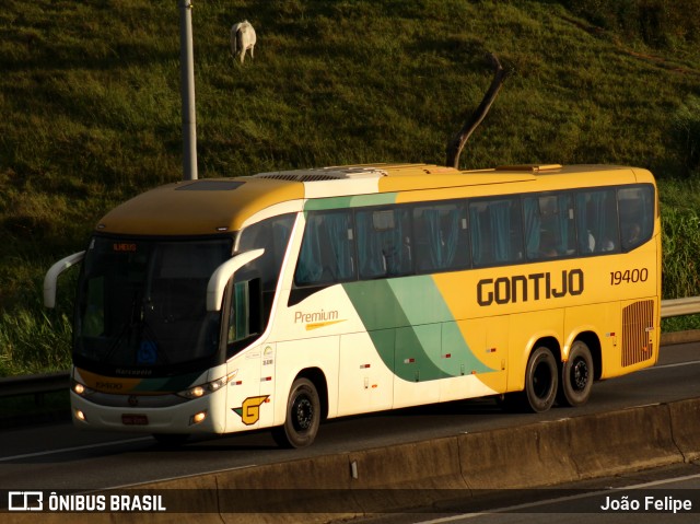 Empresa Gontijo de Transportes 19400 na cidade de Canas, São Paulo, Brasil, por João Felipe. Número da foto: #12985243.