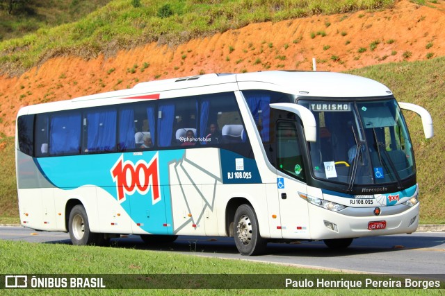 Auto Viação 1001 RJ 108.025 na cidade de Aparecida, São Paulo, Brasil, por Paulo Henrique Pereira Borges. Número da foto: #12985417.