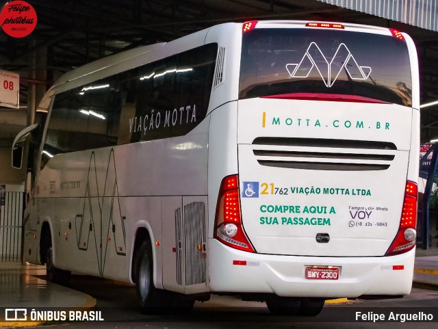 Viação Motta 21762 na cidade de Presidente Prudente, São Paulo, Brasil, por Felipe Arguelho. Número da foto: #12985385.