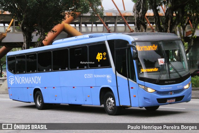 Viação Normandy do Triângulo C12501 na cidade de Rio de Janeiro, Rio de Janeiro, Brasil, por Paulo Henrique Pereira Borges. Número da foto: #12985443.