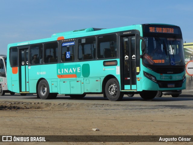 Linave Transportes RJ 146.033 na cidade de Nova Iguaçu, Rio de Janeiro, Brasil, por Augusto César. Número da foto: #12985185.