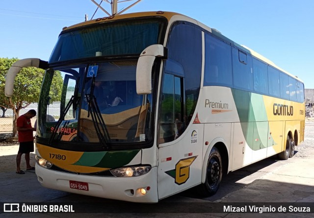 Empresa Gontijo de Transportes 17180 na cidade de Paulo Afonso, Bahia, Brasil, por Mizael Virginio de Souza. Número da foto: #12984474.