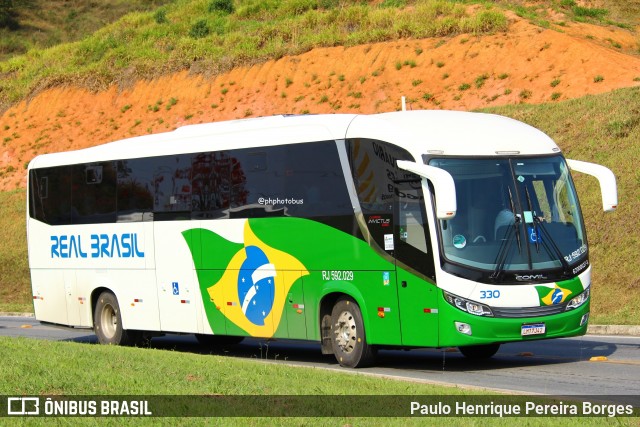 Real Brasil Turismo 330 na cidade de Aparecida, São Paulo, Brasil, por Paulo Henrique Pereira Borges. Número da foto: #12985434.
