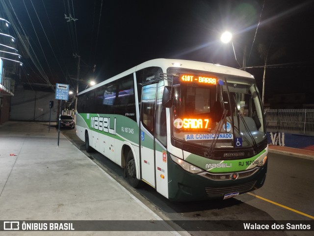 Transportes Mageli RJ 167.045 na cidade de São João de Meriti, Rio de Janeiro, Brasil, por Walace dos Santos. Número da foto: #12983740.