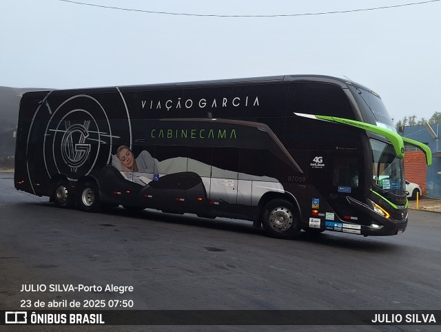 Viação Garcia 87059 na cidade de Porto Alegre, Rio Grande do Sul, Brasil, por JULIO SILVA. Número da foto: #12984672.