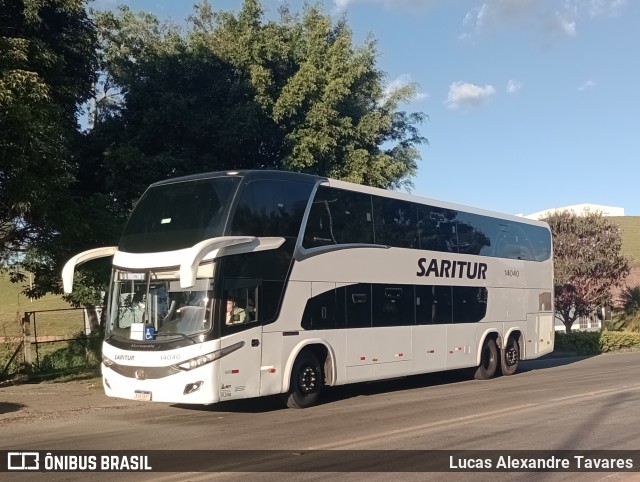 Saritur - Santa Rita Transporte Urbano e Rodoviário 14040 na cidade de Poços de Caldas, Minas Gerais, Brasil, por Lucas Alexandre Tavares. Número da foto: #12986562.