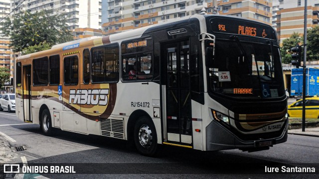 Transportes Fabio's RJ 154.072 na cidade de Rio de Janeiro, Rio de Janeiro, Brasil, por Iure Santanna. Número da foto: #12984683.