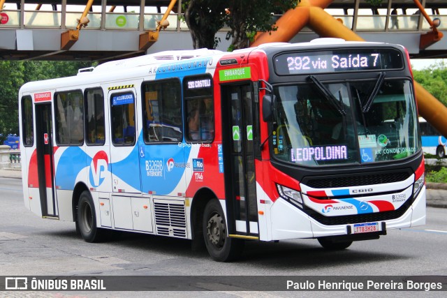 Viação Pavunense B32698 na cidade de Rio de Janeiro, Rio de Janeiro, Brasil, por Paulo Henrique Pereira Borges. Número da foto: #12988242.