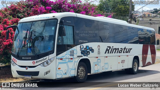 Rimatur Transportes 4101 na cidade de Curitiba, Paraná, Brasil, por Lucas Weber Calizario. Número da foto: #12988548.