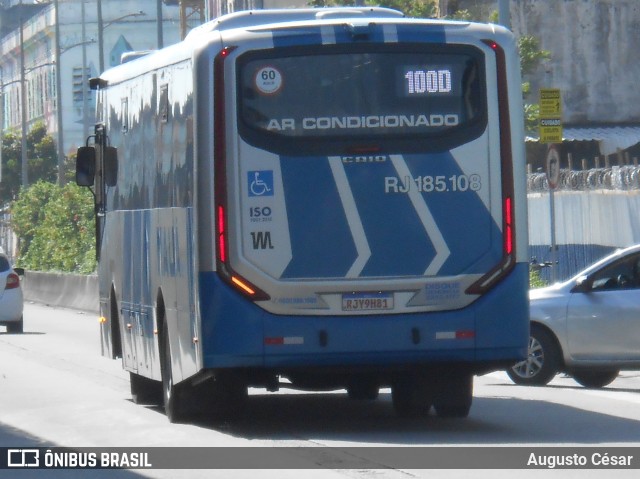 Viação Mauá RJ 185.108 na cidade de Rio de Janeiro, Rio de Janeiro, Brasil, por Augusto César. Número da foto: #12988388.