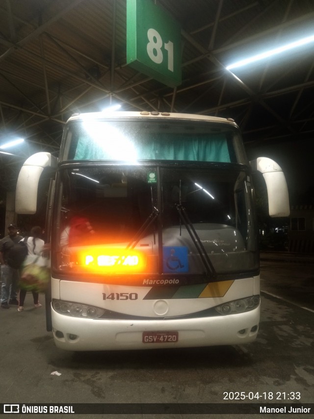 Empresa Gontijo de Transportes 14150 na cidade de São Paulo, São Paulo, Brasil, por Manoel Junior. Número da foto: #12990211.