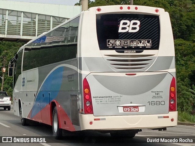 BB Transportes e Turismo 1680 na cidade de Cotia, São Paulo, Brasil, por David Macedo Rocha. Número da foto: #12987360.