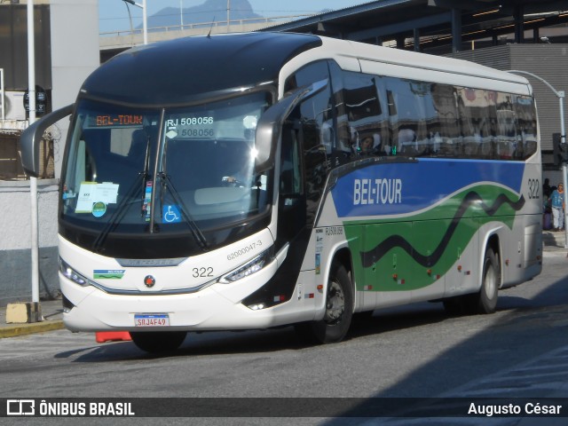 Bel-Tour Transportes e Turismo 322 na cidade de Rio de Janeiro, Rio de Janeiro, Brasil, por Augusto César. Número da foto: #12988422.