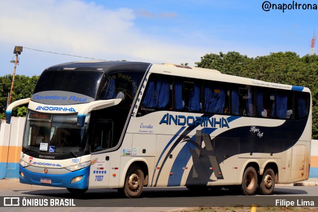 Empresa de Transportes Andorinha 7007 na cidade de Cuiabá, Mato Grosso, Brasil, por Filipe Lima. Número da foto: #12990049.