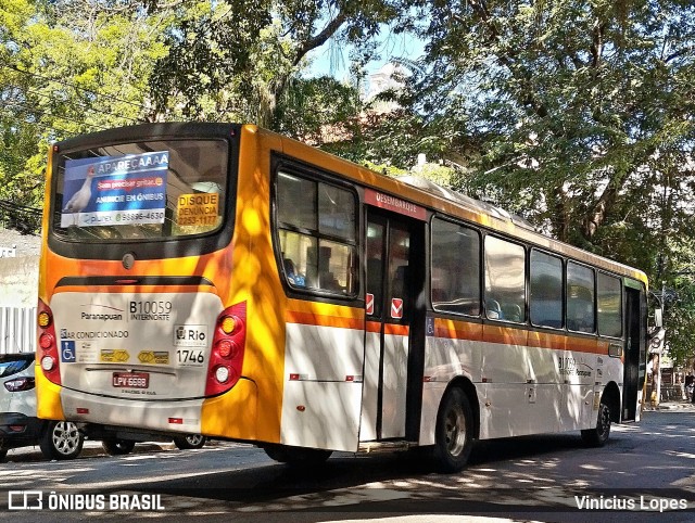 Transportes Paranapuan B10059 na cidade de Rio de Janeiro, Rio de Janeiro, Brasil, por Vinicius Lopes. Número da foto: #12988046.