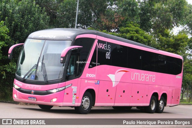 Viação Umuarama 21001 na cidade de Curitiba, Paraná, Brasil, por Paulo Henrique Pereira Borges. Número da foto: #12987940.
