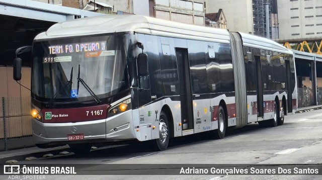 Viação Campo Belo 7 1167 na cidade de São Paulo, São Paulo, Brasil, por Adriano Gonçalves Soares Dos Santos. Número da foto: #12988703.