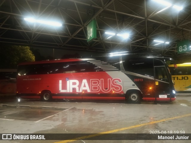 Lirabus 26013 na cidade de São Paulo, São Paulo, Brasil, por Manoel Junior. Número da foto: #12990135.