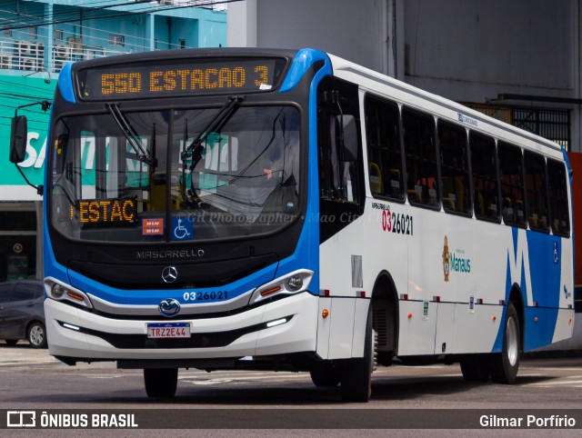 Viação São Pedro 0326021 na cidade de Manaus, Amazonas, Brasil, por Gilmar Porfírio. Número da foto: #12987281.