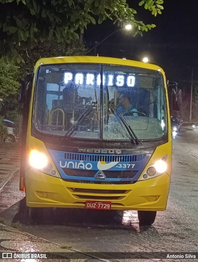 Viação União 3377 na cidade de Viçosa, Minas Gerais, Brasil, por Antonio Silva. Número da foto: #12987335.