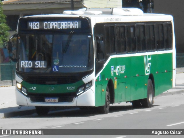 Viação VG B31009 na cidade de Rio de Janeiro, Rio de Janeiro, Brasil, por Augusto César. Número da foto: #12988261.