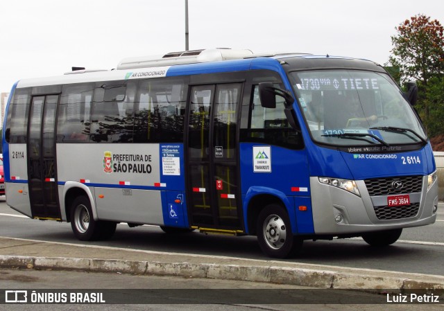 Transcooper > Norte Buss 2 6114 na cidade de São Paulo, São Paulo, Brasil, por Luiz Petriz. Número da foto: #12989898.