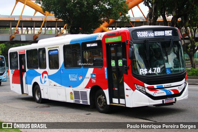 Viação Pavunense B32534 na cidade de Rio de Janeiro, Rio de Janeiro, Brasil, por Paulo Henrique Pereira Borges. Número da foto: #12988221.