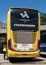 Viação Nova Itapemirim 40816 na cidade de Mimoso do Sul, Espírito Santo, Brasil, por Marcos Ataydes. N. Número da foto: #:id.
