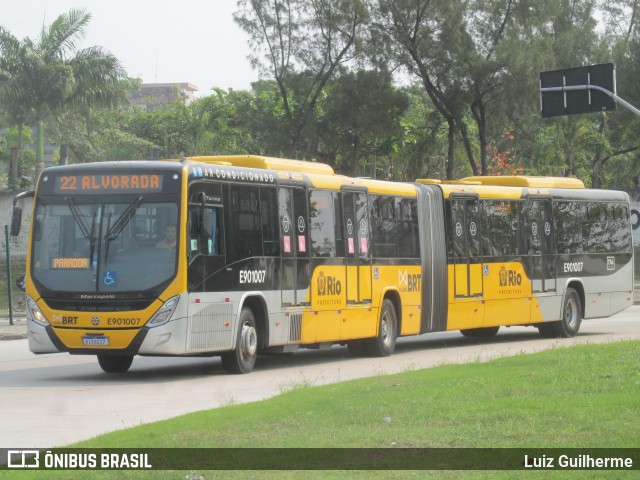 Mobi Rio E901007 na cidade de Rio de Janeiro, Rio de Janeiro, Brasil, por Luiz Guilherme. Número da foto: #12992041.