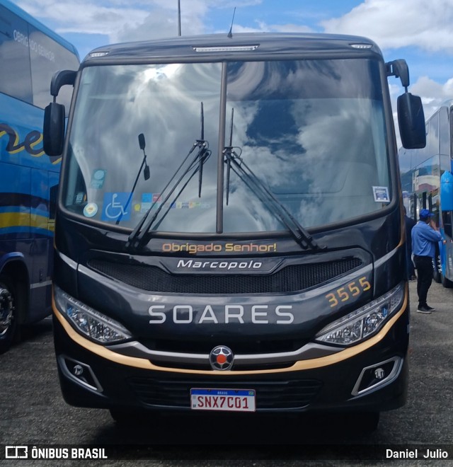 Soares Turismo e Fretamento 3555 na cidade de Caruaru, Pernambuco, Brasil, por Daniel  Julio. Número da foto: #12991175.