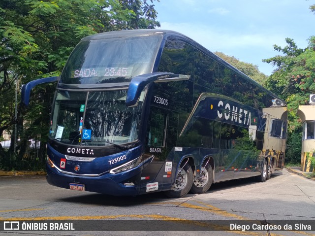 Viação Cometa 723005 na cidade de São Paulo, São Paulo, Brasil, por Diego Cardoso da Silva. Número da foto: #12990568.
