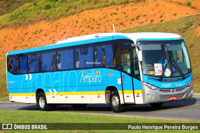 Viação Nossa Senhora do Amparo RJ 186.151 na cidade de Aparecida, São Paulo, Brasil, por Paulo Henrique Pereira Borges. Número da foto: #12991060.
