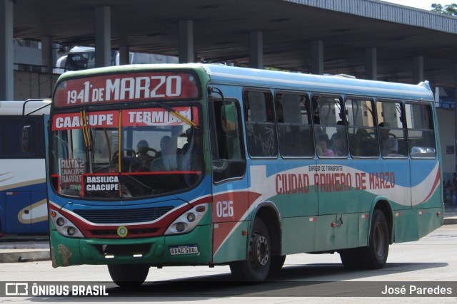1º de Marzo - Empresa de Transporte y Turismo Ciudad Primero de Marzo 026 na cidade de Asunción, Paraguai, por José Paredes. Número da foto: #12992624.