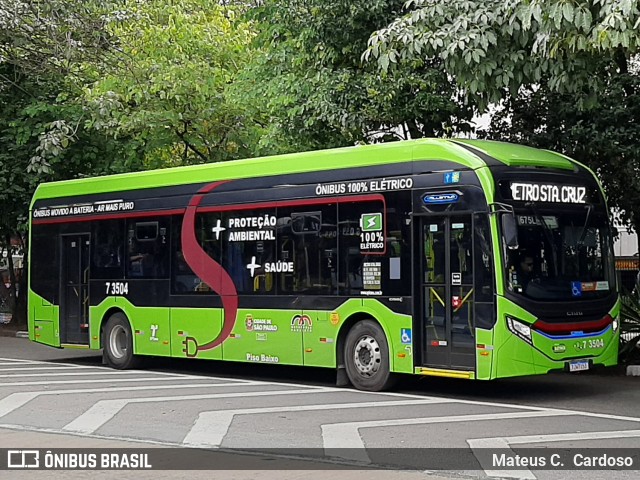 Viação Metrópole Paulista - Zona Sul 7 3504 na cidade de São Paulo, São Paulo, Brasil, por Mateus C.  Cardoso. Número da foto: #12991751.
