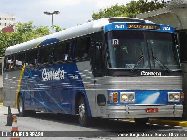 Viação Cometa 7501 na cidade de São Paulo, São Paulo, Brasil, por José Augusto de Souza Oliveira. Número da foto: #12992569.