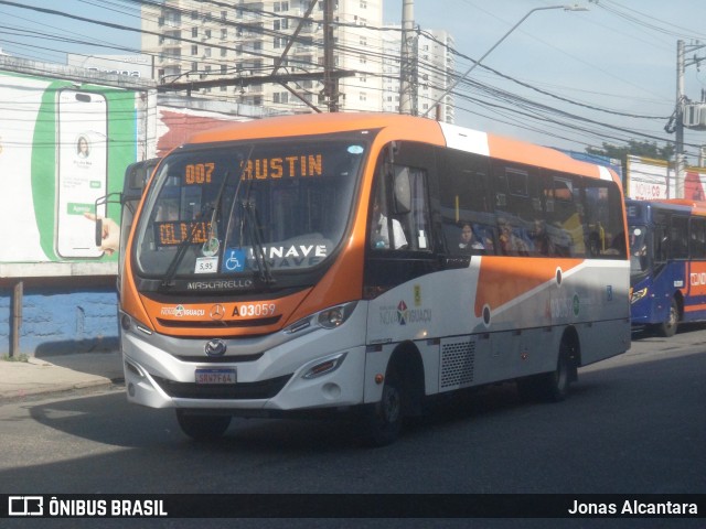 Linave Transportes A03059 na cidade de Nova Iguaçu, Rio de Janeiro, Brasil, por Jonas Alcantara. Número da foto: #12991668.
