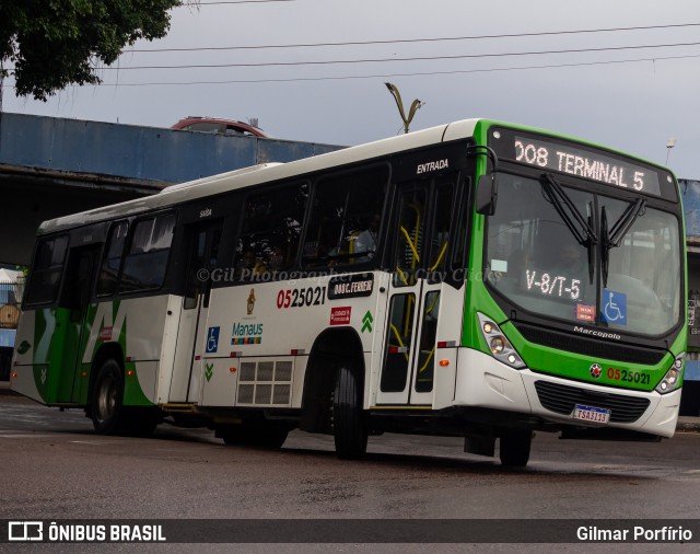 Via Verde Transportes Coletivos 0525021 na cidade de Manaus, Amazonas, Brasil, por Gilmar Porfírio. Número da foto: #12993464.