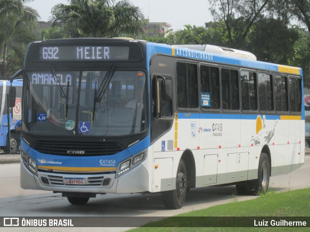 Viação Redentor C47458 na cidade de Rio de Janeiro, Rio de Janeiro, Brasil, por Luiz Guilherme. Número da foto: #12992016.