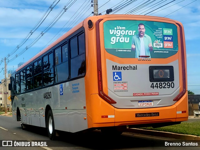 Auto Viação Marechal Brasília 448290 na cidade de Samambaia, Distrito Federal, Brasil, por Brenno Santos. Número da foto: #12991720.