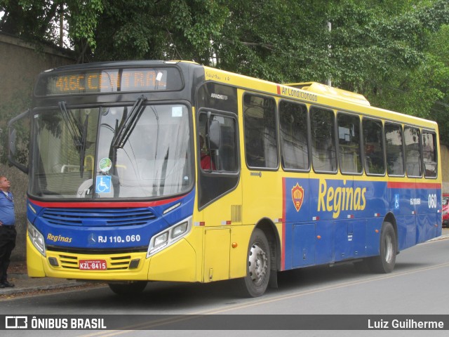 Auto Viação Reginas RJ 110.060 na cidade de Duque de Caxias, Rio de Janeiro, Brasil, por Luiz Guilherme. Número da foto: #12992121.