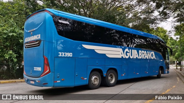 Viação Águia Branca 33390 na cidade de São Paulo, São Paulo, Brasil, por Fábio Paixão. Número da foto: #12990485.